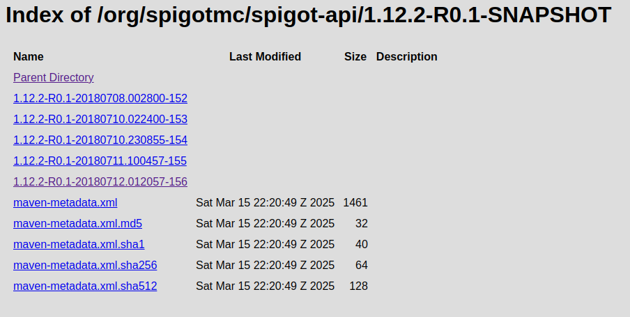 Timestamped versions